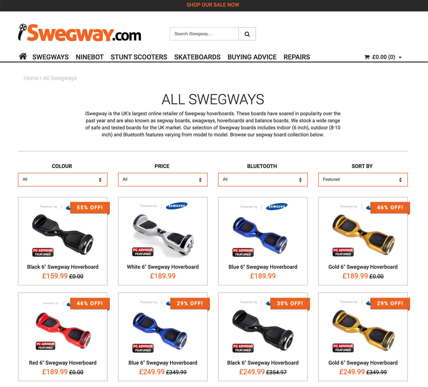 iSwegway category page